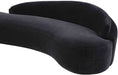 Meridian Furniture - Caspian 101" Black Chenille Fabric Upholstered Sofa - 44033Black-S - GreatFurnitureDeal