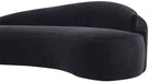 Meridian Furniture - Caspian 101" Black Chenille Fabric Upholstered Sofa - 44033Black-S - GreatFurnitureDeal