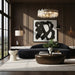 Meridian Furniture - Caspian 101" Black Chenille Fabric Upholstered Sofa - 44033Black-S - GreatFurnitureDeal