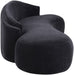 Meridian Furniture - Caspian 101" Black Chenille Fabric Upholstered Sofa - 44033Black-S - GreatFurnitureDeal