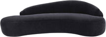 Meridian Furniture - Caspian 101" Black Chenille Fabric Upholstered Sofa - 44033Black-S - GreatFurnitureDeal