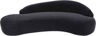 Meridian Furniture - Caspian 101" Black Chenille Fabric Upholstered Sofa - 44033Black-S - GreatFurnitureDeal