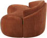 Meridian Furniture - Caspian 101" Cognac Chenille Fabric Upholstered Sofa - 44033Cognac-S - GreatFurnitureDeal