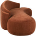 Meridian Furniture - Caspian 101" Cognac Chenille Fabric Upholstered Sofa - 44033Cognac-S - GreatFurnitureDeal