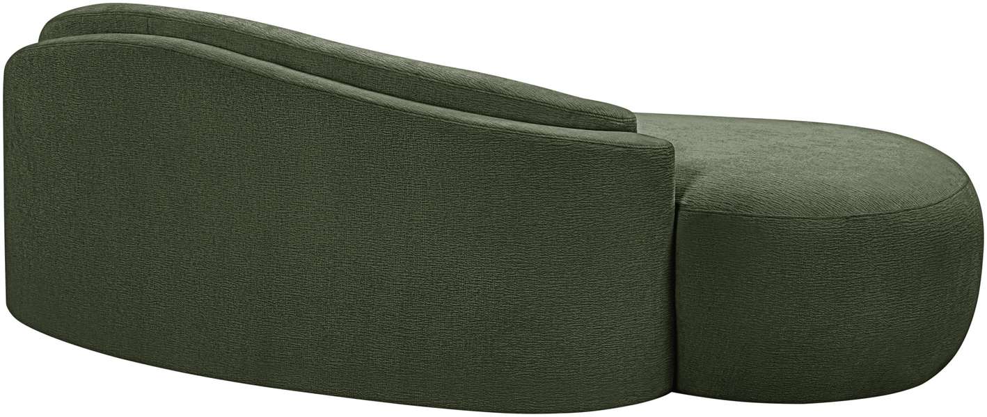Meridian Furniture - Caspian 79" Green Chenille Fabric Upholstered Loveseat - 44033Green-L - GreatFurnitureDeal