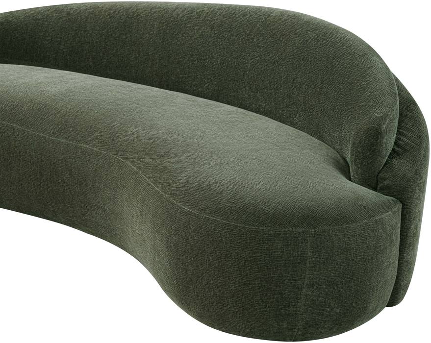 Meridian Furniture - Caspian 79" Green Chenille Fabric Upholstered Loveseat - 44033Green-L - GreatFurnitureDeal