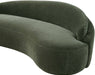 Meridian Furniture - Caspian 79" Green Chenille Fabric Upholstered Loveseat - 44033Green-L - GreatFurnitureDeal