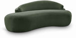 Meridian Furniture - Caspian 79" Green Chenille Fabric Upholstered Loveseat - 44033Green-L - GreatFurnitureDeal
