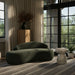 Meridian Furniture - Caspian 79" Green Chenille Fabric Upholstered Loveseat - 44033Green-L - GreatFurnitureDeal