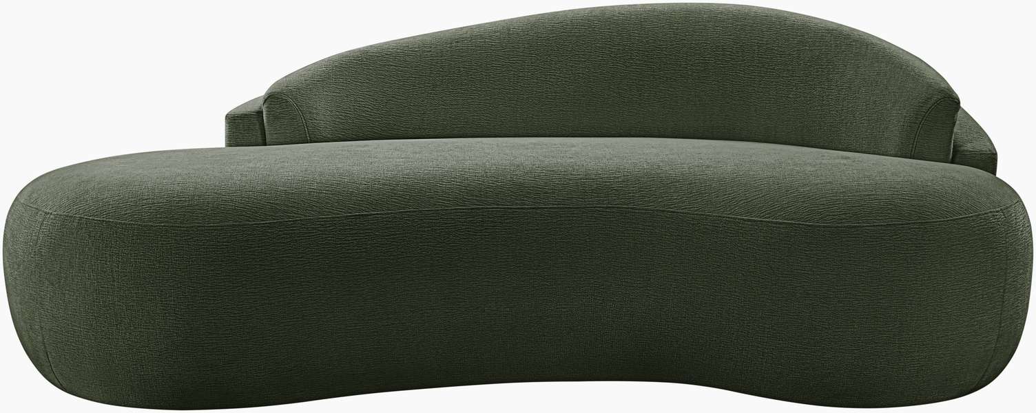 Meridian Furniture - Caspian 79" Green Chenille Fabric Upholstered Loveseat - 44033Green-L - GreatFurnitureDeal