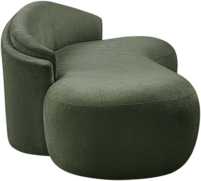 Meridian Furniture - Caspian 79" Green Chenille Fabric Upholstered Loveseat - 44033Green-L - GreatFurnitureDeal
