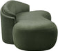 Meridian Furniture - Caspian 79" Green Chenille Fabric Upholstered Loveseat - 44033Green-L - GreatFurnitureDeal