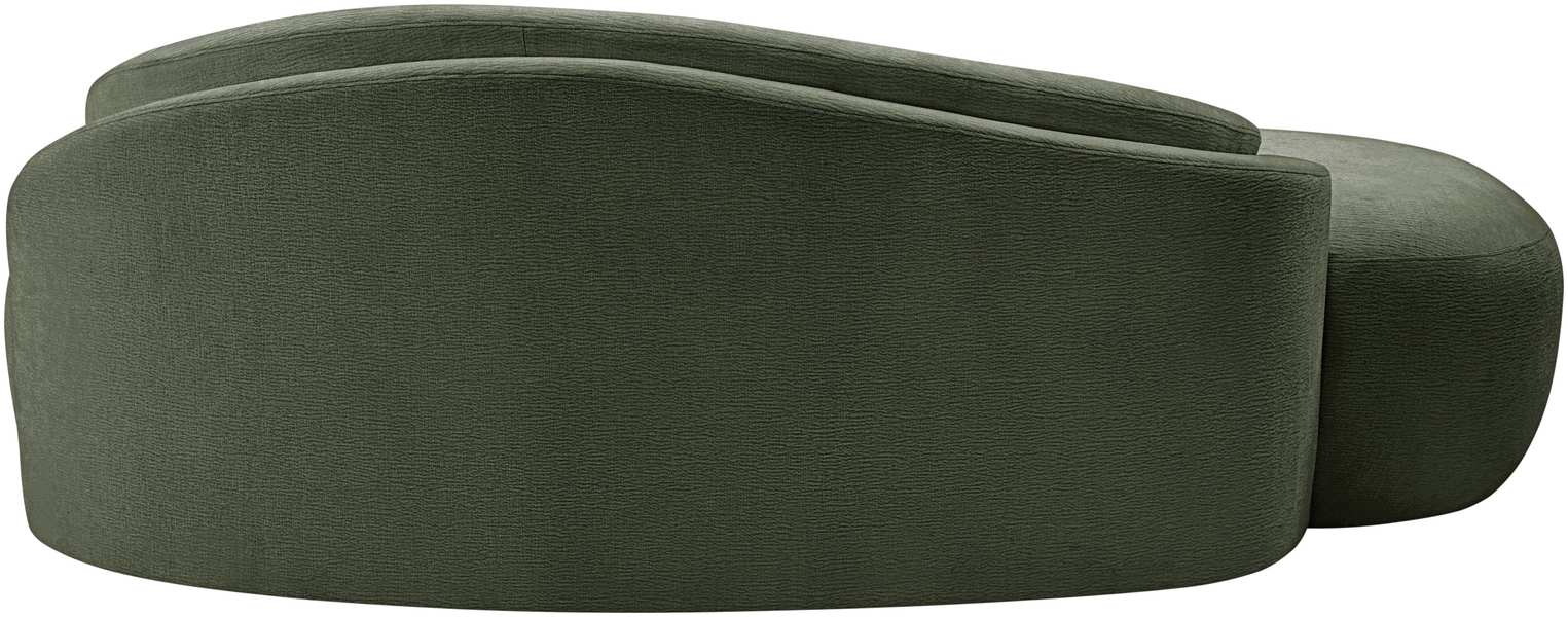 Meridian Furniture - Caspian 79" Green Chenille Fabric Upholstered Loveseat - 44033Green-L - GreatFurnitureDeal