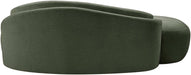 Meridian Furniture - Caspian 79" Green Chenille Fabric Upholstered Loveseat - 44033Green-L - GreatFurnitureDeal