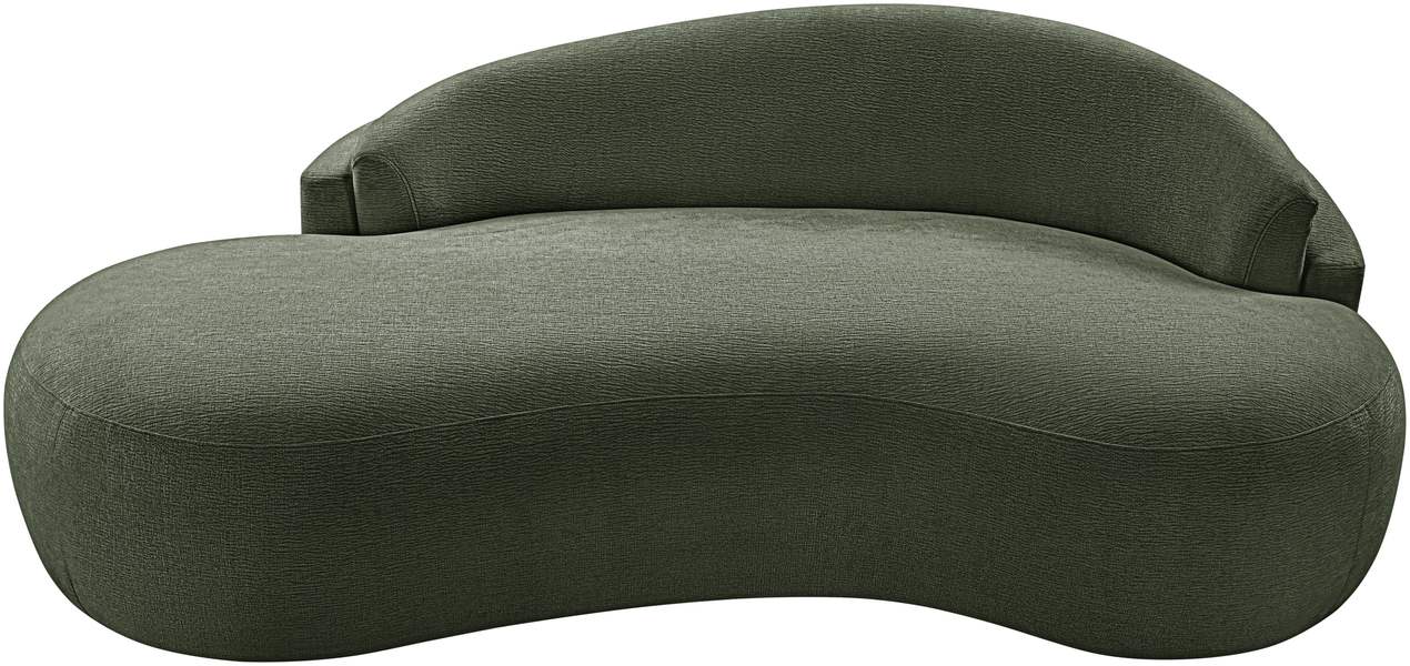 Meridian Furniture - Caspian 79" Green Chenille Fabric Upholstered Loveseat - 44033Green-L - GreatFurnitureDeal