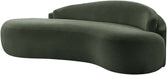 Meridian Furniture - Caspian 79" Green Chenille Fabric Upholstered Loveseat - 44033Green-L - GreatFurnitureDeal