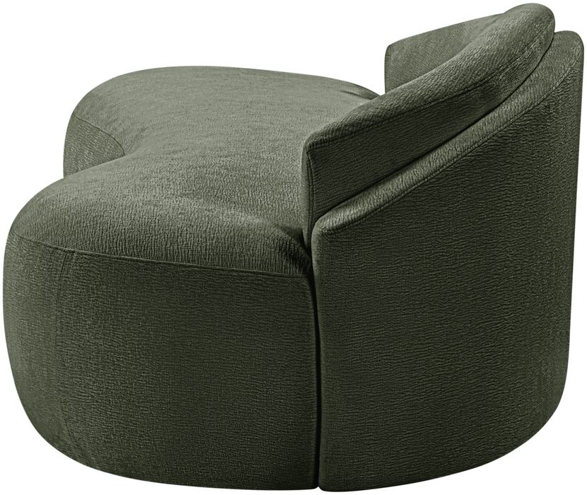 Meridian Furniture - Caspian 79" Green Chenille Fabric Upholstered Loveseat - 44033Green-L - GreatFurnitureDeal