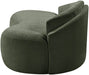 Meridian Furniture - Caspian 79" Green Chenille Fabric Upholstered Loveseat - 44033Green-L - GreatFurnitureDeal