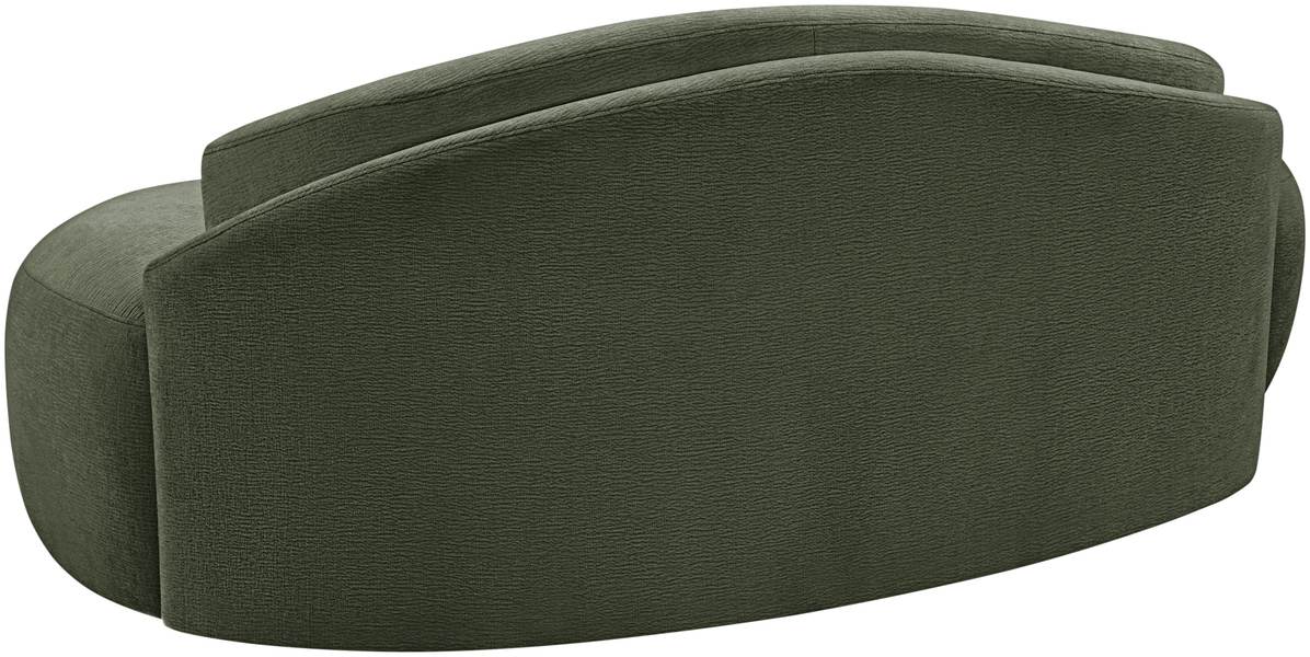 Meridian Furniture - Caspian 79" Green Chenille Fabric Upholstered Loveseat - 44033Green-L - GreatFurnitureDeal