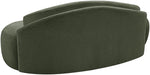 Meridian Furniture - Caspian 79" Green Chenille Fabric Upholstered Loveseat - 44033Green-L - GreatFurnitureDeal