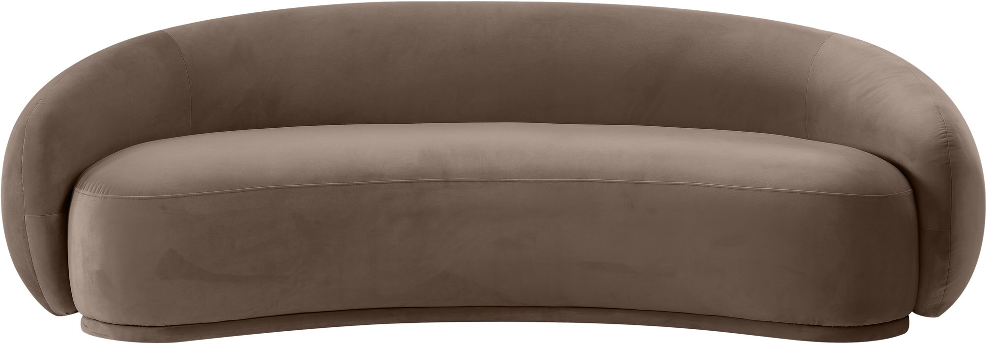 Meridian Furniture - Emery 93" Brown Velvet Upholstered Sofa - 44044Brown-S - GreatFurnitureDeal