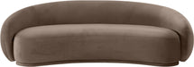 Meridian Furniture - Emery 93" Brown Velvet Upholstered Sofa - 44044Brown-S - GreatFurnitureDeal
