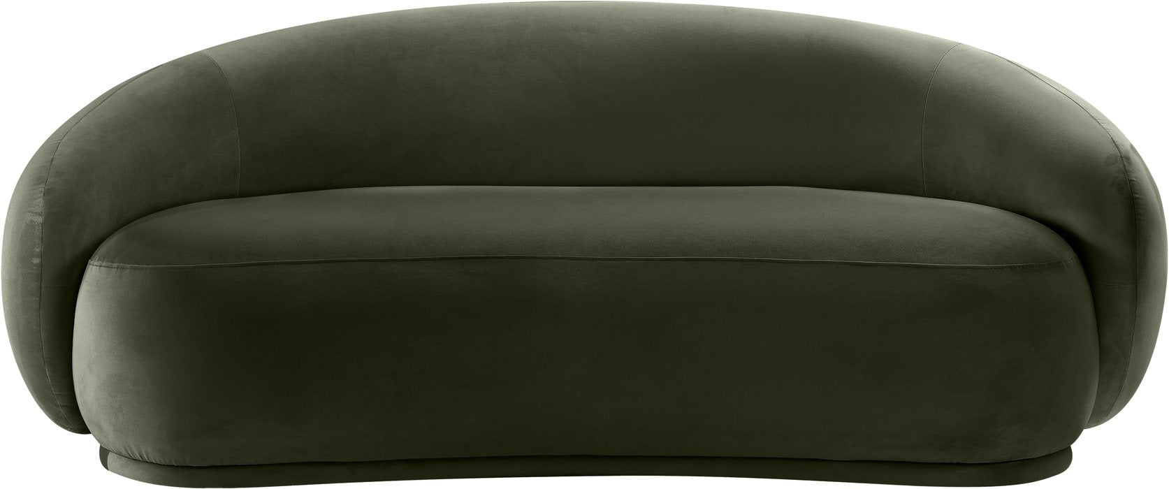 Meridian Furniture - Emery 77" Green Velvet Upholstered Loveseat - 44044Green-L - GreatFurnitureDeal
