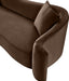 Meridian Furniture - Destin 70" Brown Velvet Upholstered Loveseat - 44052Brown-L - GreatFurnitureDeal