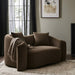 Meridian Furniture - Destin 70" Brown Velvet Upholstered Loveseat - 44052Brown-L - GreatFurnitureDeal