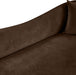Meridian Furniture - Destin 70" Brown Velvet Upholstered Loveseat - 44052Brown-L - GreatFurnitureDeal