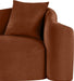 Meridian Furniture - Destin 70" Cognac Velvet Upholstered Loveseat - 44052Cognac-L - GreatFurnitureDeal