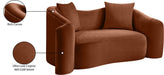 Meridian Furniture - Destin 70" Cognac Velvet Upholstered Loveseat - 44052Cognac-L - GreatFurnitureDeal