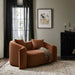 Meridian Furniture - Destin 70" Cognac Velvet Upholstered Loveseat - 44052Cognac-L - GreatFurnitureDeal