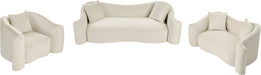 Meridian Furniture - Destin 70" Cream Velvet Upholstered Loveseat - 44052Cream-L - GreatFurnitureDeal