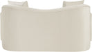 Meridian Furniture - Destin 70" Cream Velvet Upholstered Loveseat - 44052Cream-L - GreatFurnitureDeal