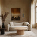 Meridian Furniture - Destin 91" Cream Velvet Upholstered Sofa - 44052Cream-S - GreatFurnitureDeal