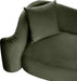 Meridian Furniture - Destin 70" Green Velvet Upholstered Loveseat - 44052Green-L - GreatFurnitureDeal