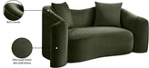 Meridian Furniture - Destin 70" Green Velvet Upholstered Loveseat - 44052Green-L - GreatFurnitureDeal