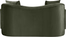 Meridian Furniture - Destin 70" Green Velvet Upholstered Loveseat - 44052Green-L - GreatFurnitureDeal