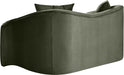 Meridian Furniture - Destin 70" Green Velvet Upholstered Loveseat - 44052Green-L - GreatFurnitureDeal
