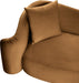 Meridian Furniture - Destin 70" Saddle Velvet Upholstered Loveseat - 44052Saddle-L - GreatFurnitureDeal