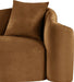 Meridian Furniture - Destin 70" Saddle Velvet Upholstered Loveseat - 44052Saddle-L - GreatFurnitureDeal