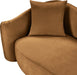 Meridian Furniture - Destin 70" Saddle Velvet Upholstered Loveseat - 44052Saddle-L - GreatFurnitureDeal