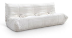 Meridian Furniture - Relax 77.75" Cream Velvet Upholstered Sofa - 44064Cream-S - GreatFurnitureDeal