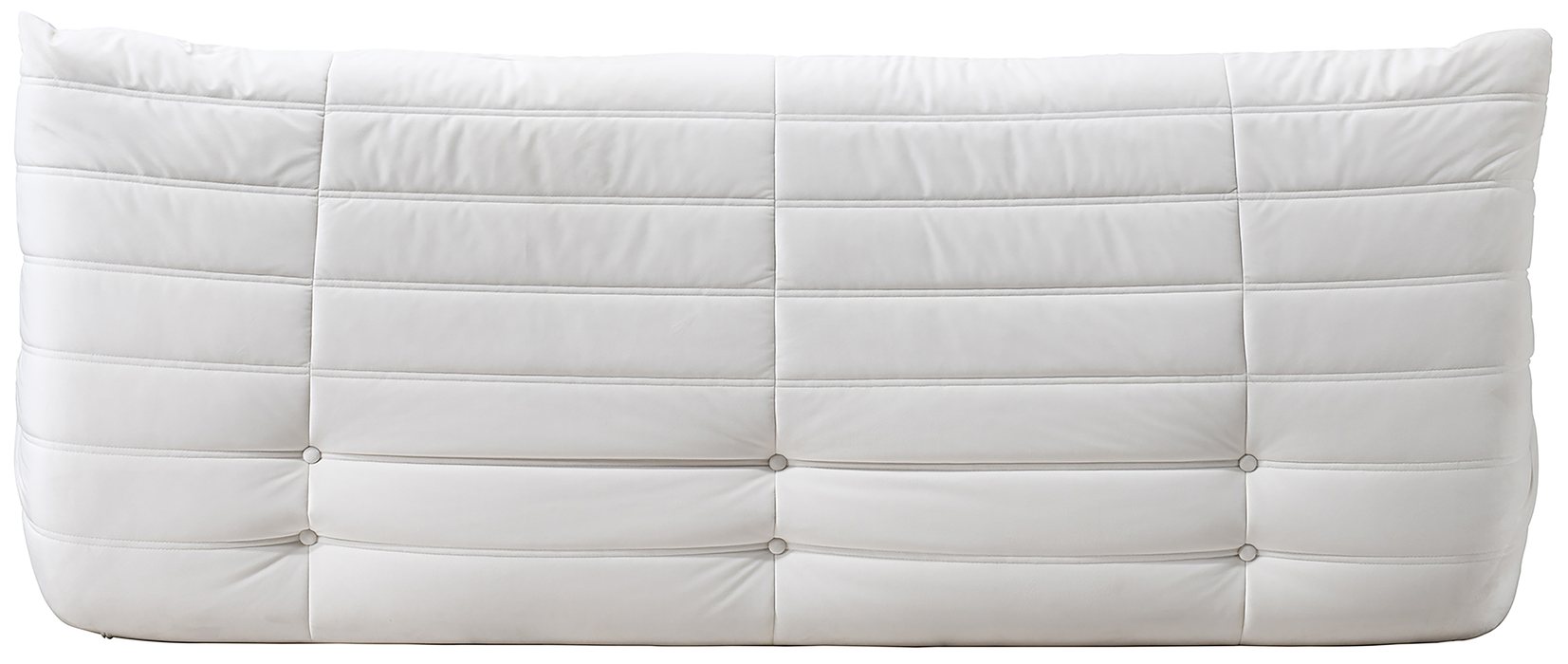 Meridian Furniture - Relax 77.75" Cream Velvet Upholstered Sofa - 44064Cream-S - GreatFurnitureDeal