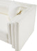 Meridian Furniture - Everett 67" Cream Vegan Leather Upholstered Loveseat - 44067Cream-L - GreatFurnitureDeal