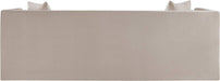 Meridian Furniture - Everett 88.5" Beige Chenille Fabric Upholstered Sofa - 44068Beige-S - GreatFurnitureDeal