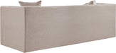 Meridian Furniture - Everett 88.5" Beige Chenille Fabric Upholstered Sofa - 44068Beige-S - GreatFurnitureDeal