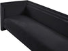 Meridian Furniture - Everett 88.5" Black Chenille Fabric Upholstered Sofa - 44068Black-S - GreatFurnitureDeal