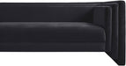 Meridian Furniture - Everett 88.5" Black Chenille Fabric Upholstered Sofa - 44068Black-S - GreatFurnitureDeal
